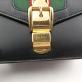 Sylvie Black×red×green Leather 431666 H021749324シルヴィ ブラック×レッド×グリーン レザー 431666 H021749324