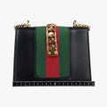 Sylvie Black×red×green Leather 431666 H021749324シルヴィ ブラック×レッド×グリーン レザー 431666 H021749324