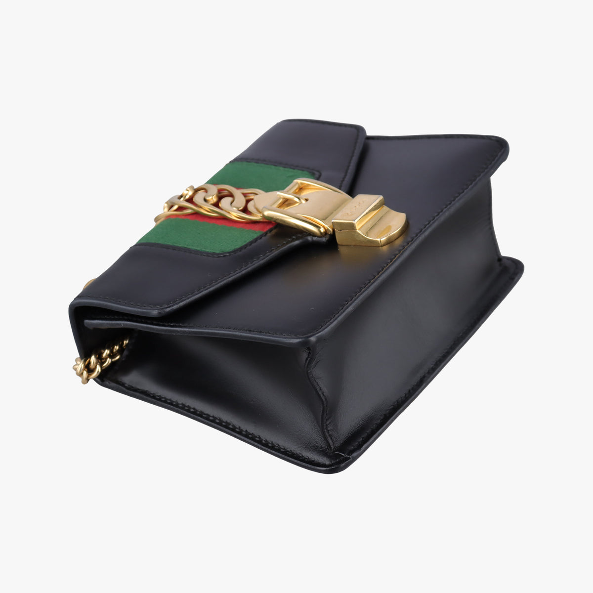 Sylvie Black×red×green Leather 431666 H021749324シルヴィ ブラック×レッド×グリーン レザー 431666 H021749324