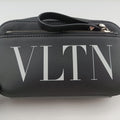 VLTN Print Black Leather IC ChipVLTN プリント ブラック レザー ICチップ