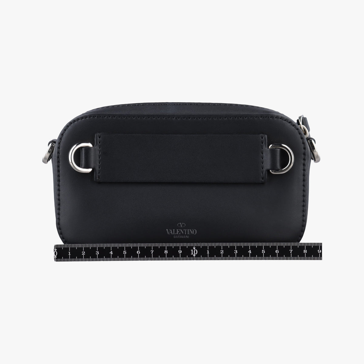 VLTN Print Black Leather IC ChipVLTN プリント ブラック レザー ICチップ