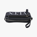 VLTN Print Black Leather IC ChipVLTN プリント ブラック レザー ICチップ