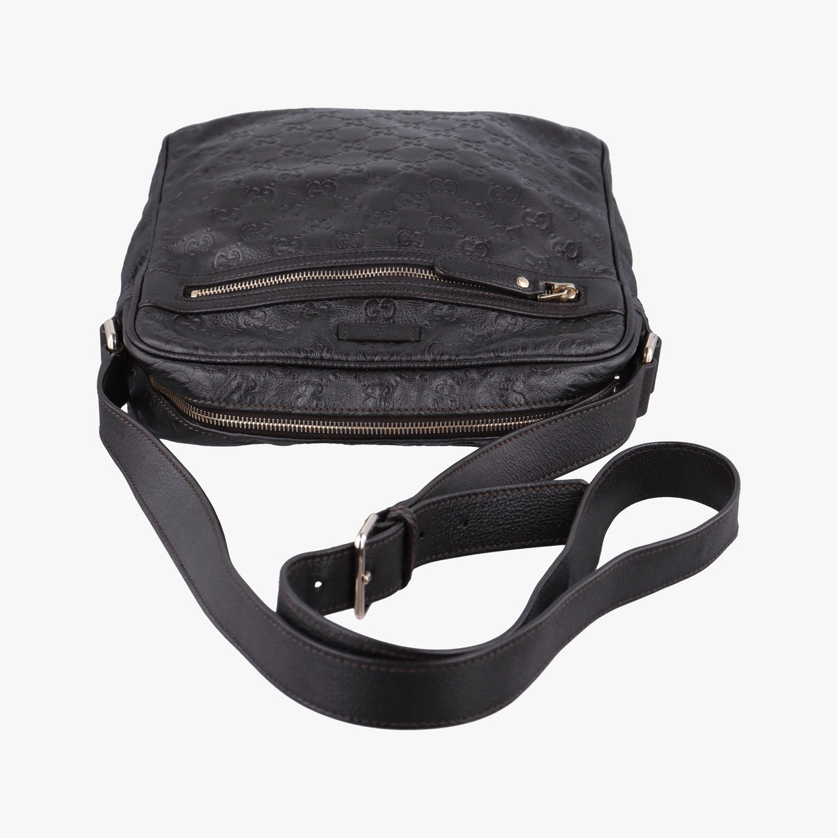 GG Imprime Messenger Brown Leather 201448 C5735543GGインプリメ メッセンジャー ブラウン レザー 201448 C5735543