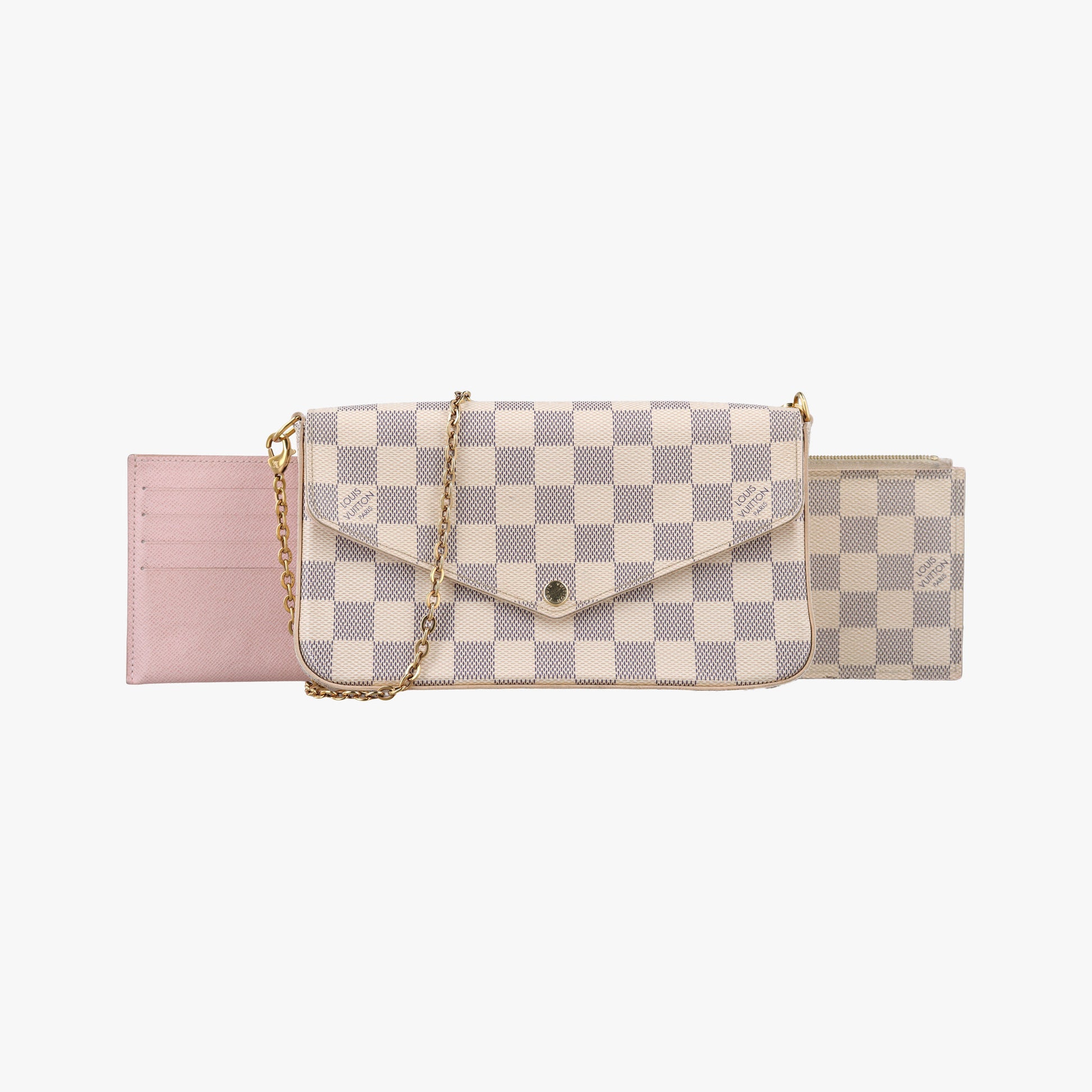 Pochette Felicie Azur Damier Canvas N63106 IC Chipポシェットフェリシー アズール ダミエキャンバス N63106 ICチップ
