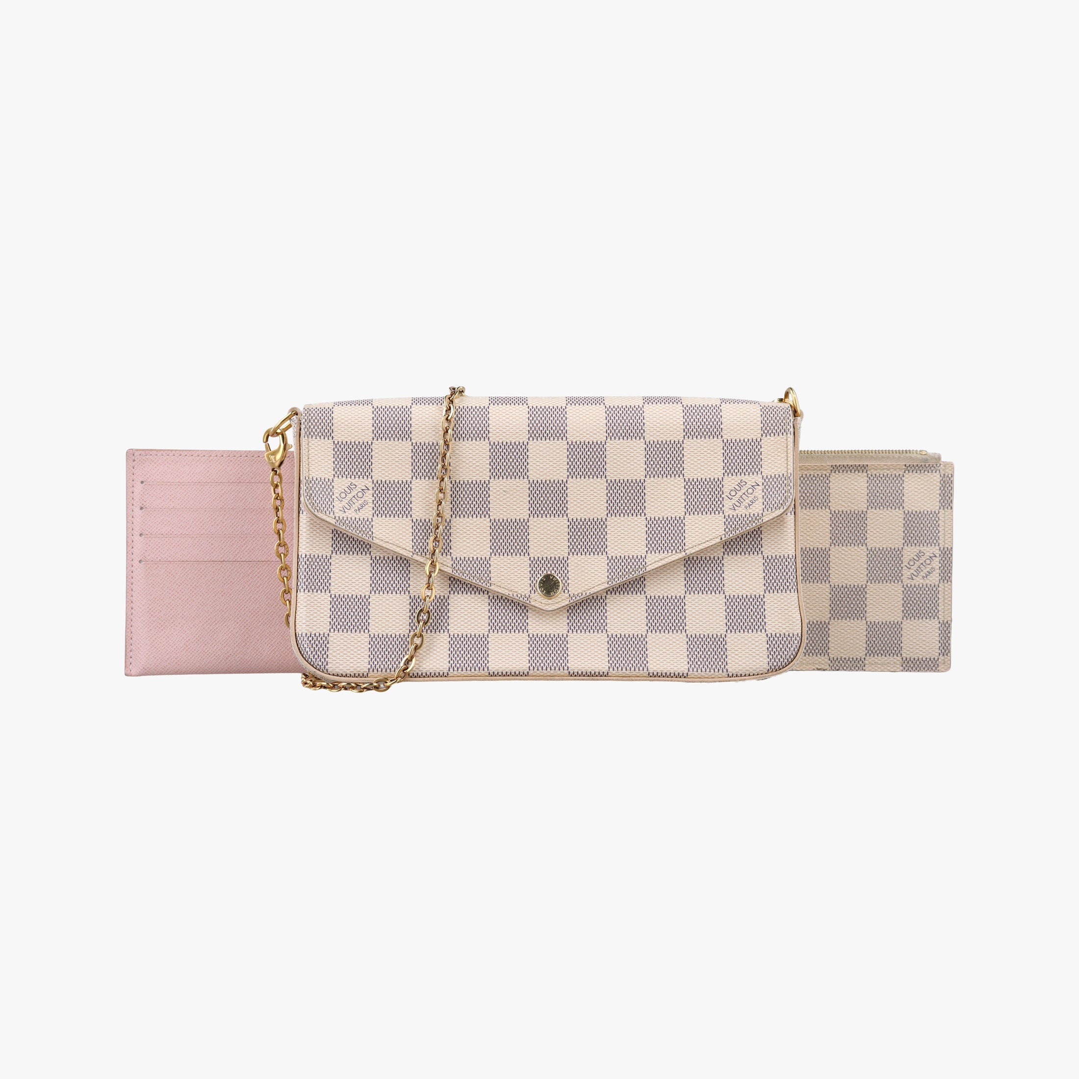 Pochette Felicie Azur Damier Canvas N63106 IC Chipポシェットフェリシー アズール ダミエキャンバス N63106 ICチップ
