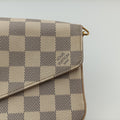Pochette Felicie Azur Damier Canvas N63106 IC Chipポシェットフェリシー アズール ダミエキャンバス N63106 ICチップ
