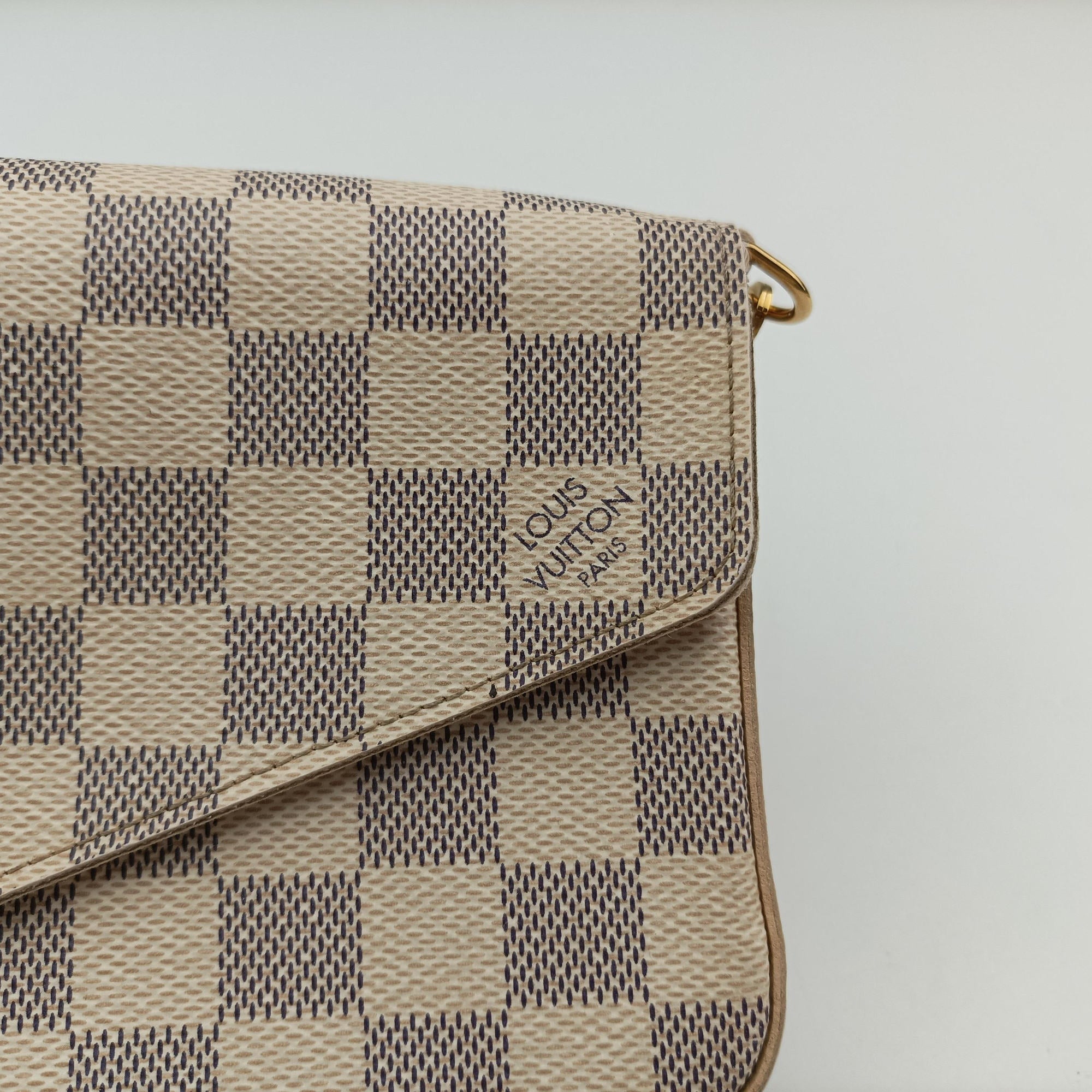 Pochette Felicie Azur Damier Canvas N63106 IC Chipポシェットフェリシー アズール ダミエキャンバス N63106 ICチップ