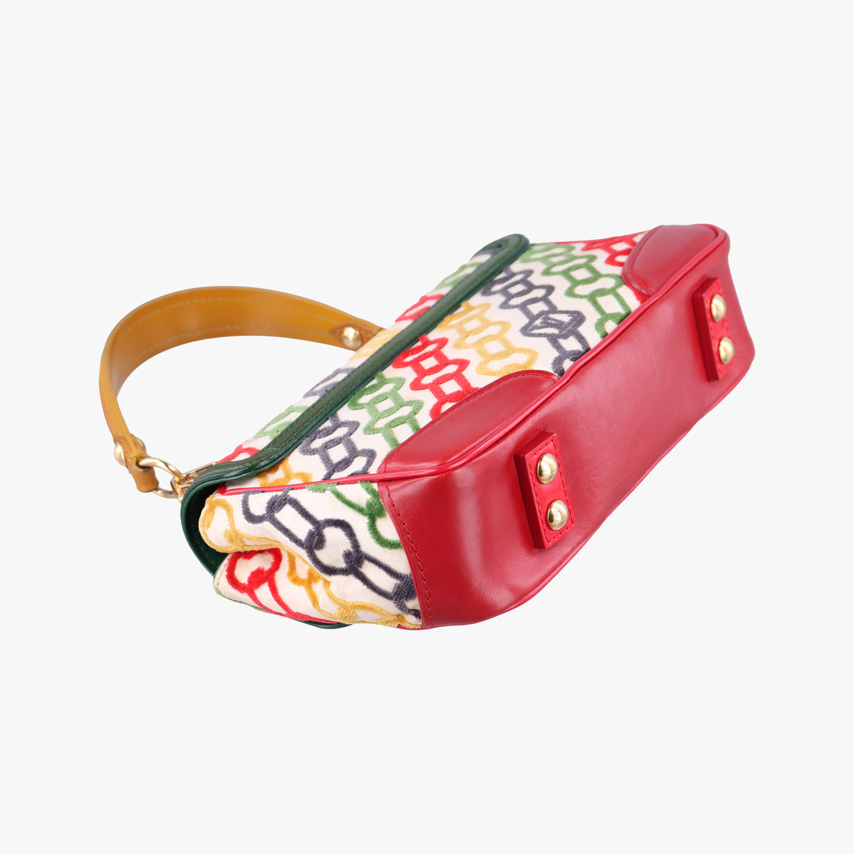Dolly Charms multicolor Velvet×leather M95208 BA0056ドリー チャーム マルチカラー ベロア×レザー M95208 BA0056