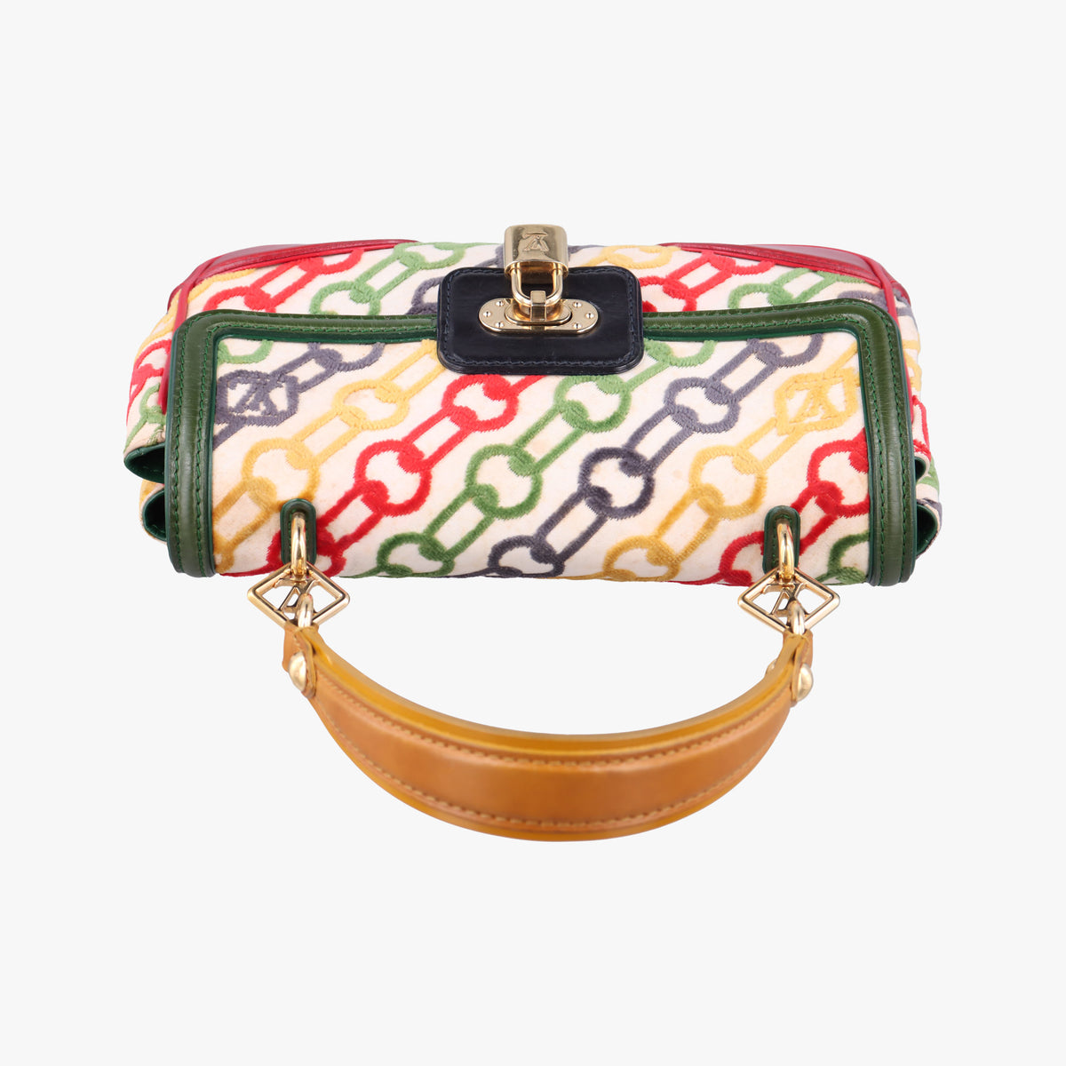 Dolly Charms multicolor Velvet×leather M95208 BA0056ドリー チャーム マルチカラー ベロア×レザー M95208 BA0056