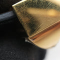 Pre-owned Hermes Collier de Chien Black×golden Leather × GP  bangle/wristband | stylenewstar