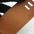 Pre-owned Hermes Collier de Chien Black×golden Leather × GP  bangle/wristband | stylenewstar