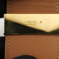 Pre-owned Hermes Collier de Chien Black×golden Leather × GP  bangle/wristband | stylenewstar
