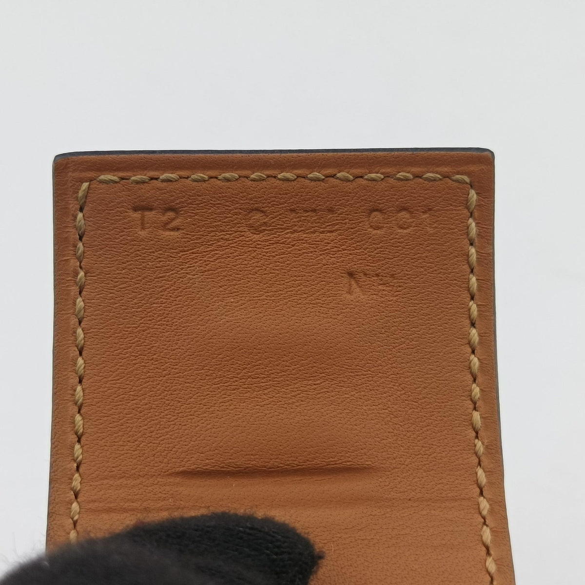 Pre-owned Hermes Collier de Chien Black×golden Leather × GP  bangle/wristband | stylenewstar
