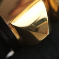 Pre-owned Hermes Collier de Chien Black×golden Leather × GP  bangle/wristband | stylenewstar