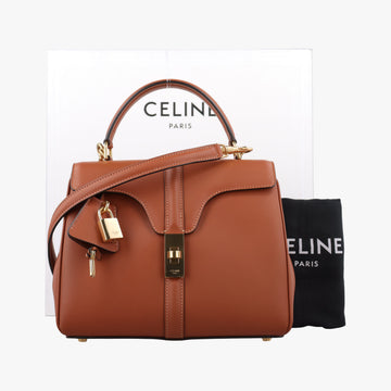 16 Mini Bag Brown Calfskin 188003 F-SL-129316 ミニ バッグ ブラウン カーフスキン 188003 F-SL-1293