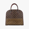 Christian Louboutin Collaboration Iconoclast Brown×red×beige Monogram Canvas×calf leather×ponyhair M41234 FO4194クリスチャンルブタンコラボ  アイコノクラスト モノグラム/ブラウン×レッド×ベージュ モノグラムキャンバス×カーフレザー ×ハラコ M41234 FO4194