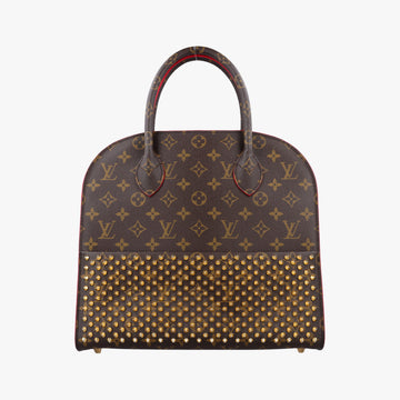 Christian Louboutin Collaboration Iconoclast Brown×red×beige Monogram Canvas×calf leather×ponyhair M41234 FO4194クリスチャンルブタンコラボ  アイコノクラスト モノグラム/ブラウン×レッド×ベージュ モノグラムキャンバス×カーフレザー ×ハラコ M41234 FO4194