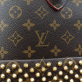 Christian Louboutin Collaboration Iconoclast Brown×red×beige Monogram Canvas×calf leather×ponyhair M41234 FO4194クリスチャンルブタンコラボ  アイコノクラスト モノグラム/ブラウン×レッド×ベージュ モノグラムキャンバス×カーフレザー ×ハラコ M41234 FO4194