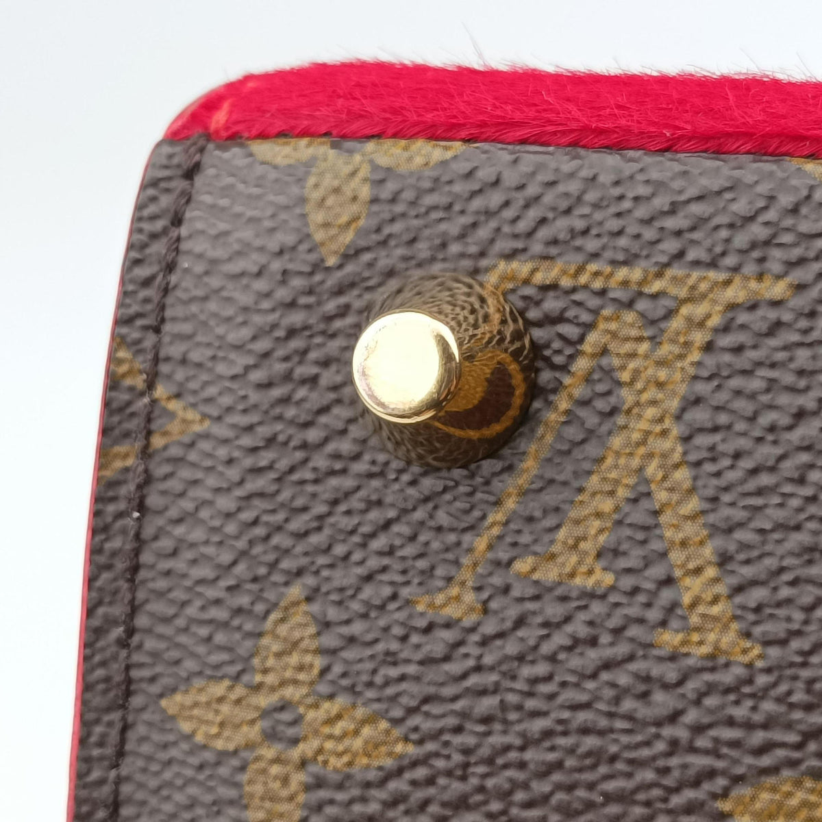 Christian Louboutin Collaboration Iconoclast Brown×red×beige Monogram Canvas×calf leather×ponyhair M41234 FO4194クリスチャンルブタンコラボ  アイコノクラスト モノグラム/ブラウン×レッド×ベージュ モノグラムキャンバス×カーフレザー ×ハラコ M41234 FO4194