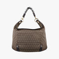Pre-owned Fendi Zucchino Brown Canvas×leather 8BR583 handbag | stylenewstar