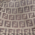 Pre-owned Fendi Zucchino Brown Canvas×leather 8BR583 handbag | stylenewstar