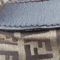 Pre-owned Fendi Zucchino Brown Canvas×leather 8BR583 handbag | stylenewstar