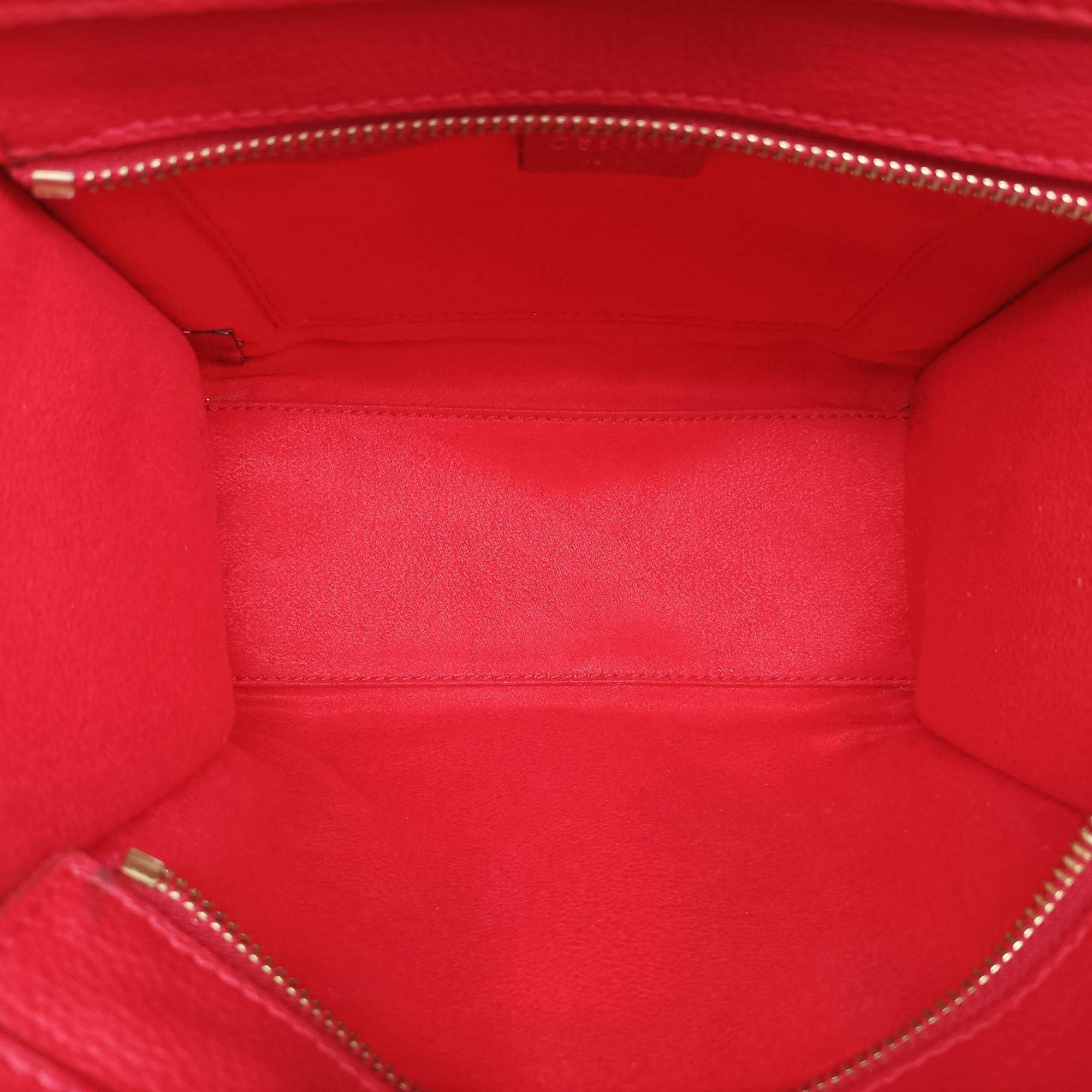 luggage nano shopper Red Leather S-CU-0172 I-VP-0172ラゲージナノショッパー レッド レザー S-CU-0172 I-VP-0172