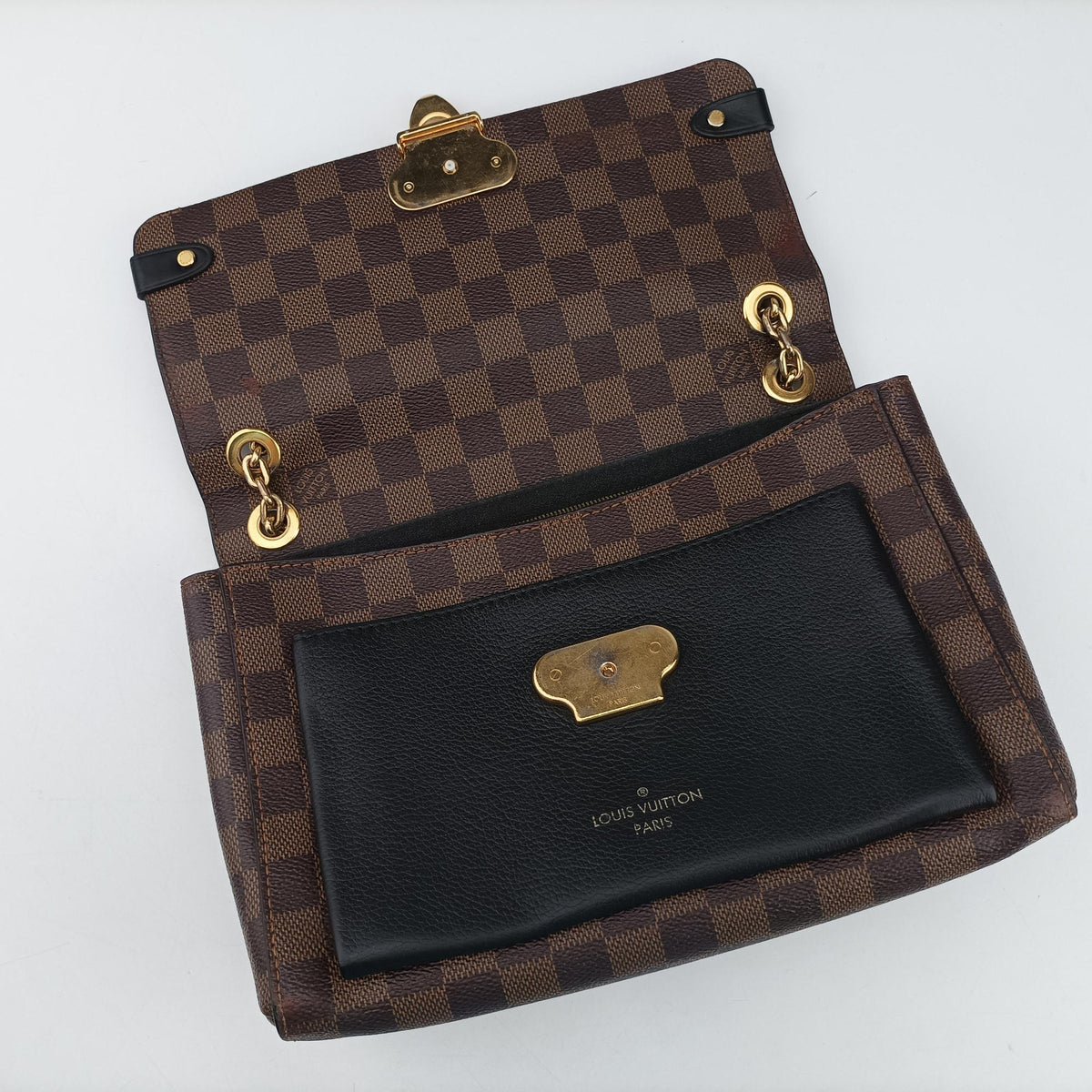 Vavin PM EBENE×Noir Damier Canvas×calf leather N40108 NZ2119ヴァヴァンPM エベーヌ×ノワール ダミエキャンバス×カーフレザー N40108 NZ2119