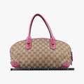 Heart Bit charm Beige × Pink Canvas×Leather 269955 E011275508ハートビット チャーム ベージュ x ピンク キャンバス×レザー 269955 E011275508