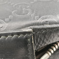 Pre-owned Gucci Guccissima Black Leather 473878 shoulderbag | stylenewstar