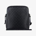 Pre-owned Gucci Guccissima Black Leather 473878 shoulderbag | stylenewstar