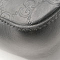Pre-owned Gucci Guccissima Black Leather 473878 shoulderbag | stylenewstar