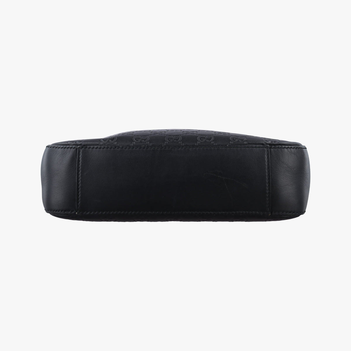 Pre-owned Gucci Guccissima Black Leather 473878 shoulderbag | stylenewstar