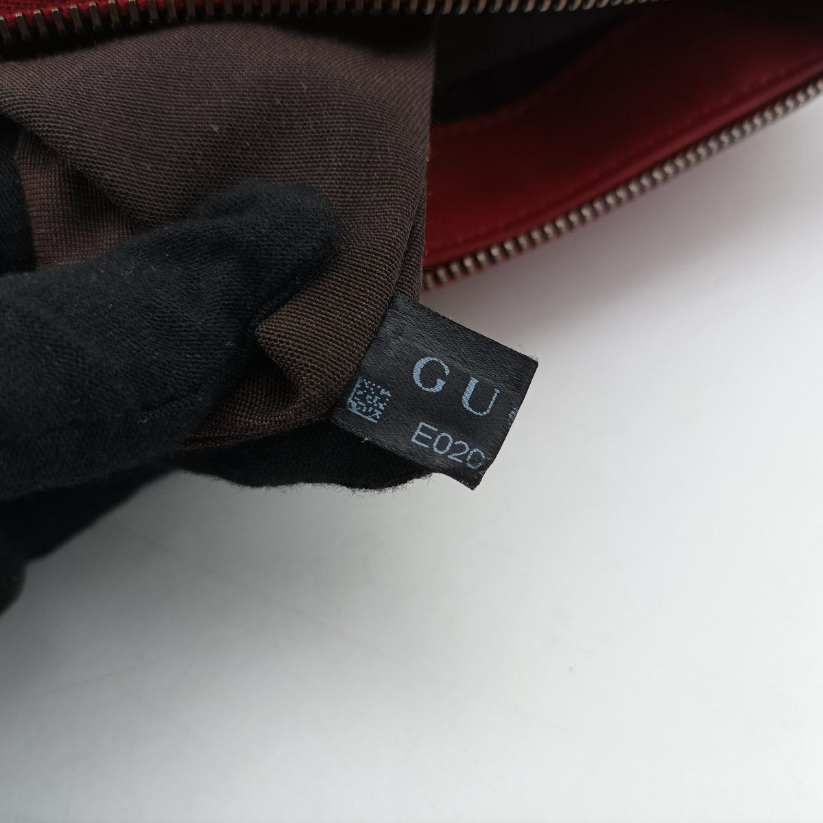 GG charm dome Red Leather 341503 E020202023GGチャーム ドーム レッド レザー 341503 E020202023