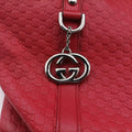 GG charm dome Red Leather 341503 E020202023GGチャーム ドーム レッド レザー 341503 E020202023