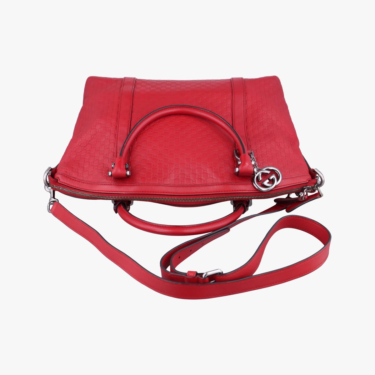 GG charm dome Red Leather 341503 E020202023GGチャーム ドーム レッド レザー 341503 E020202023