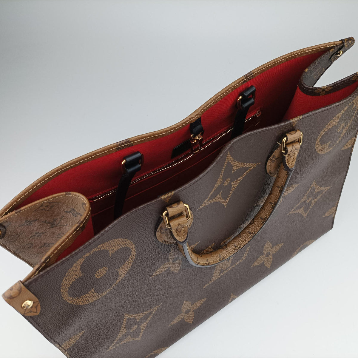Vintage Louis Vuitton On the Go GM Brown Monogram Canvas M45320 shoulderbag | stylenewstar