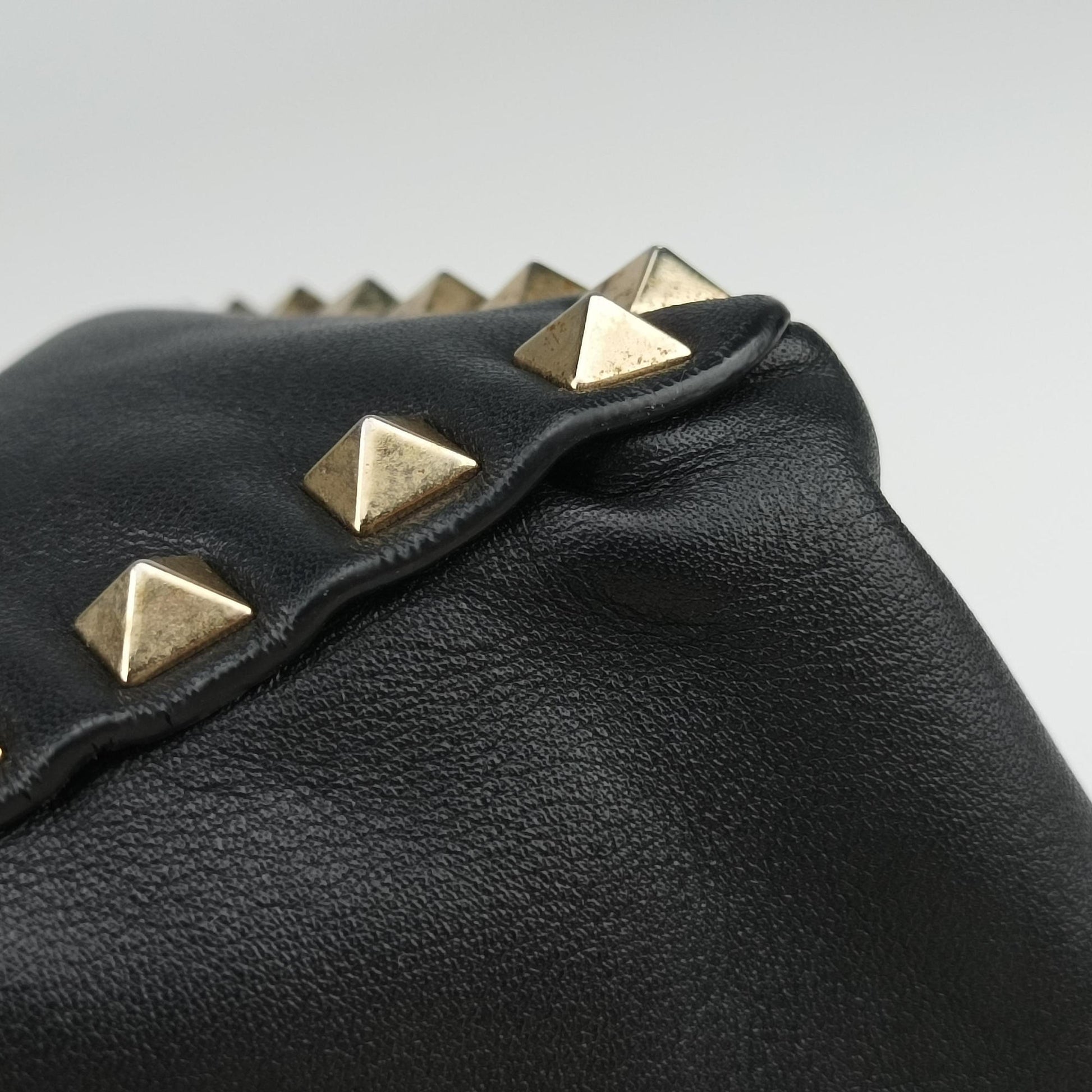 Rockstud Black Leather Lot number unknownロックスタッズ ブラック レザー 製番不明
