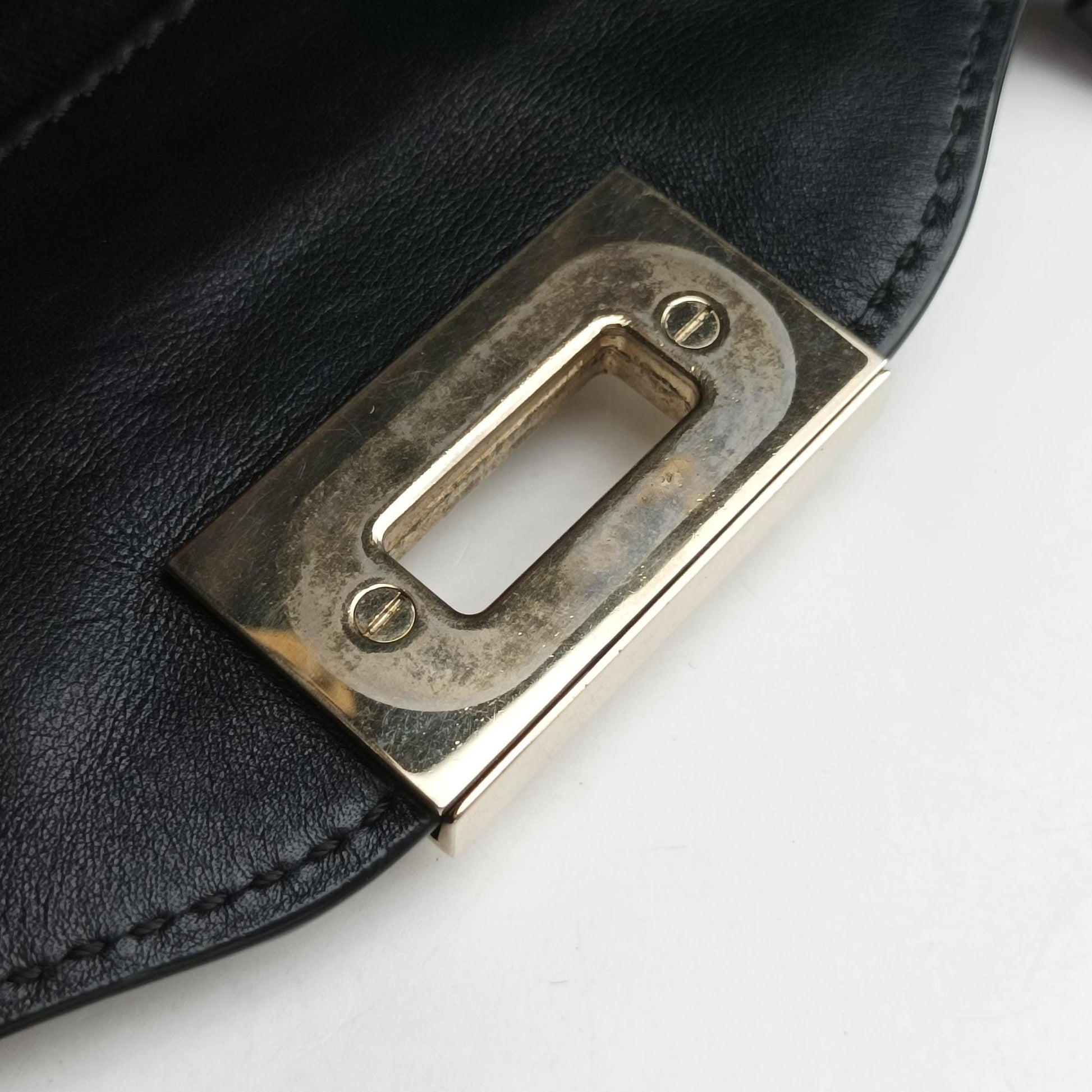 Rockstud Black Leather Lot number unknownロックスタッズ ブラック レザー 製番不明