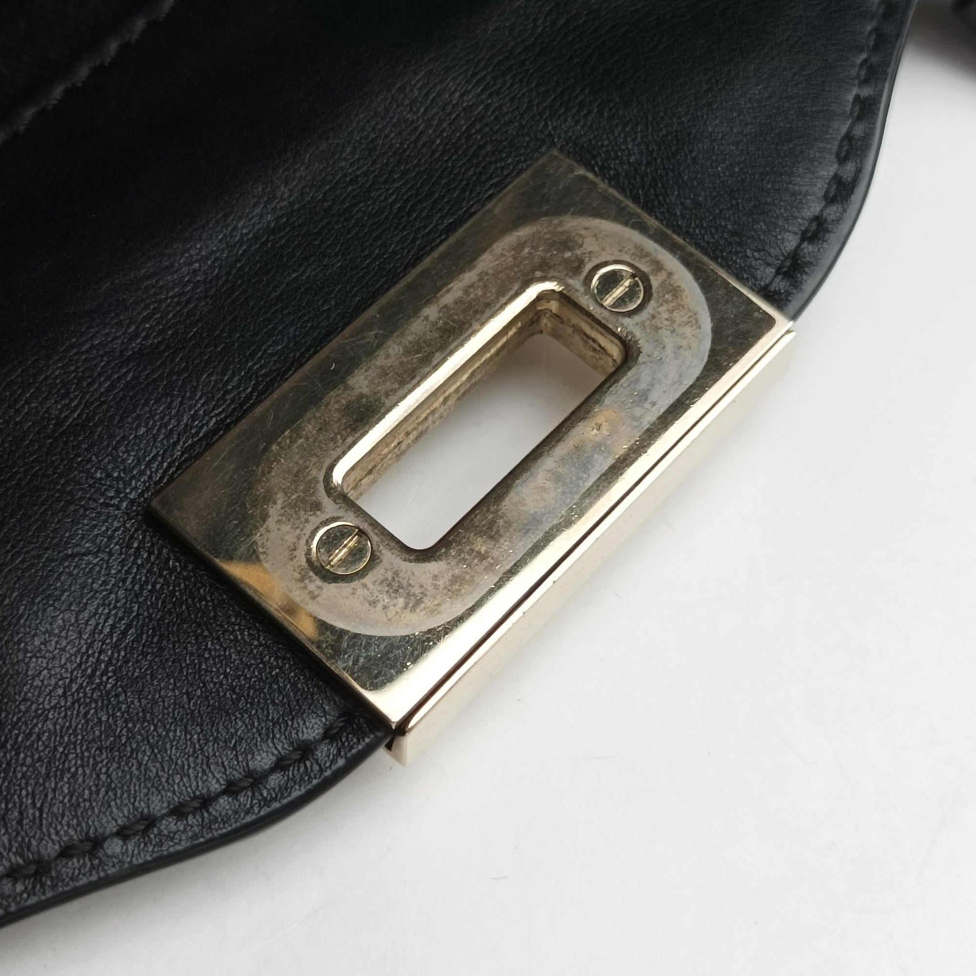 Rockstud Black Leather Lot number unknownロックスタッズ ブラック レザー 製番不明