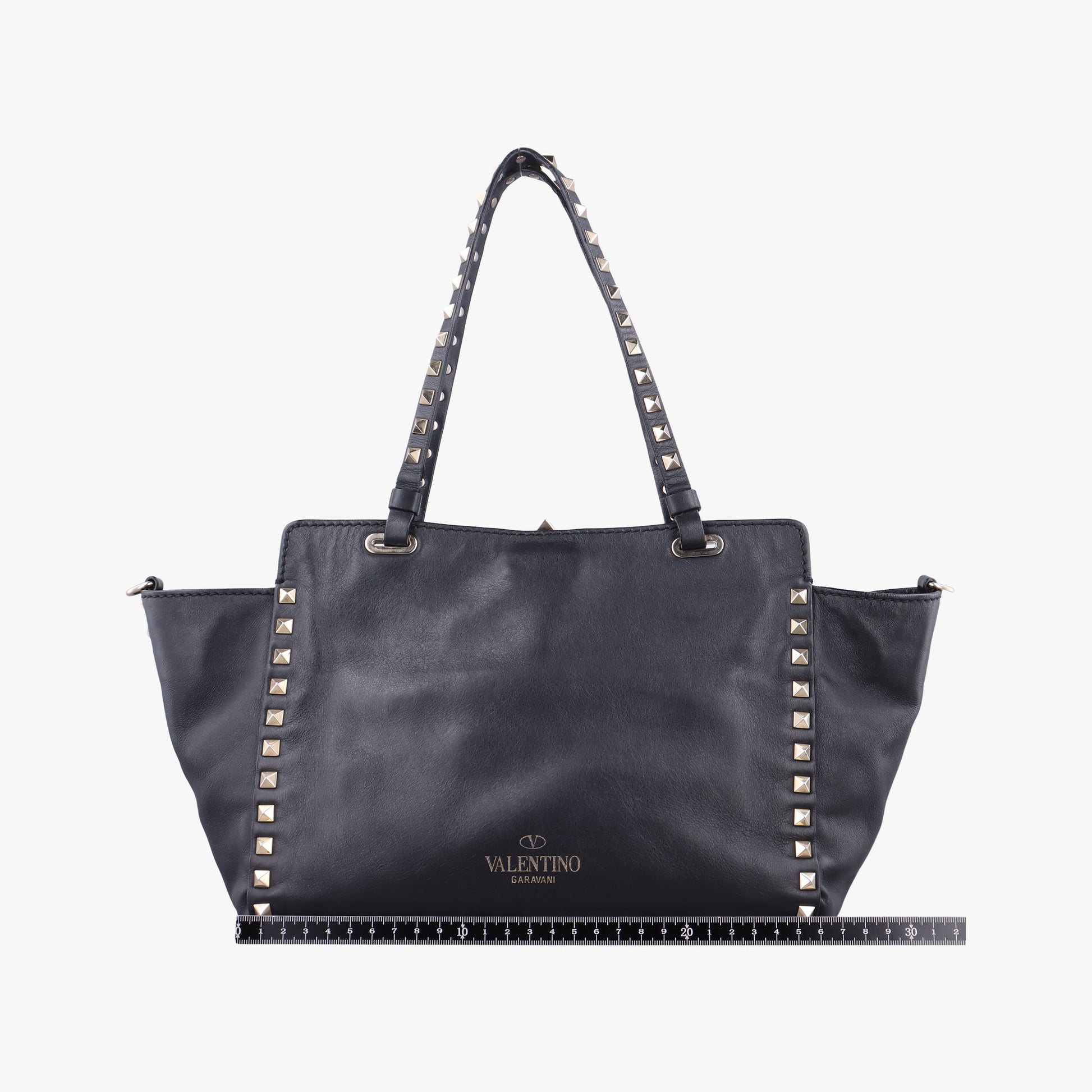 Rockstud Black Leather Lot number unknownロックスタッズ ブラック レザー 製番不明
