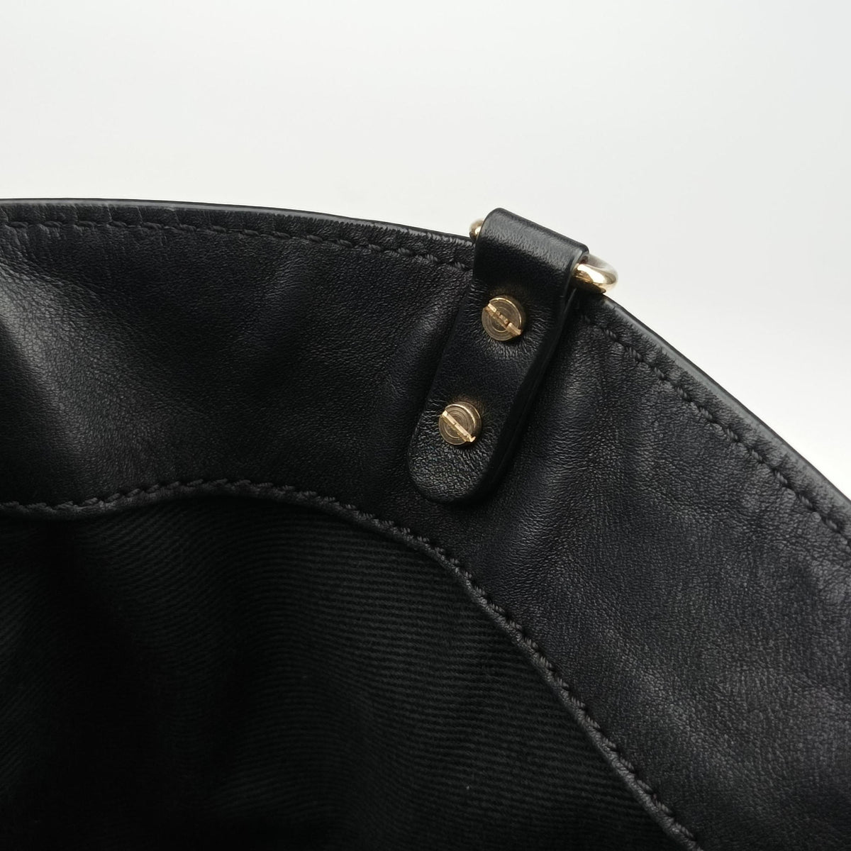 Rockstud Black Leather Lot number unknownロックスタッズ ブラック レザー 製番不明