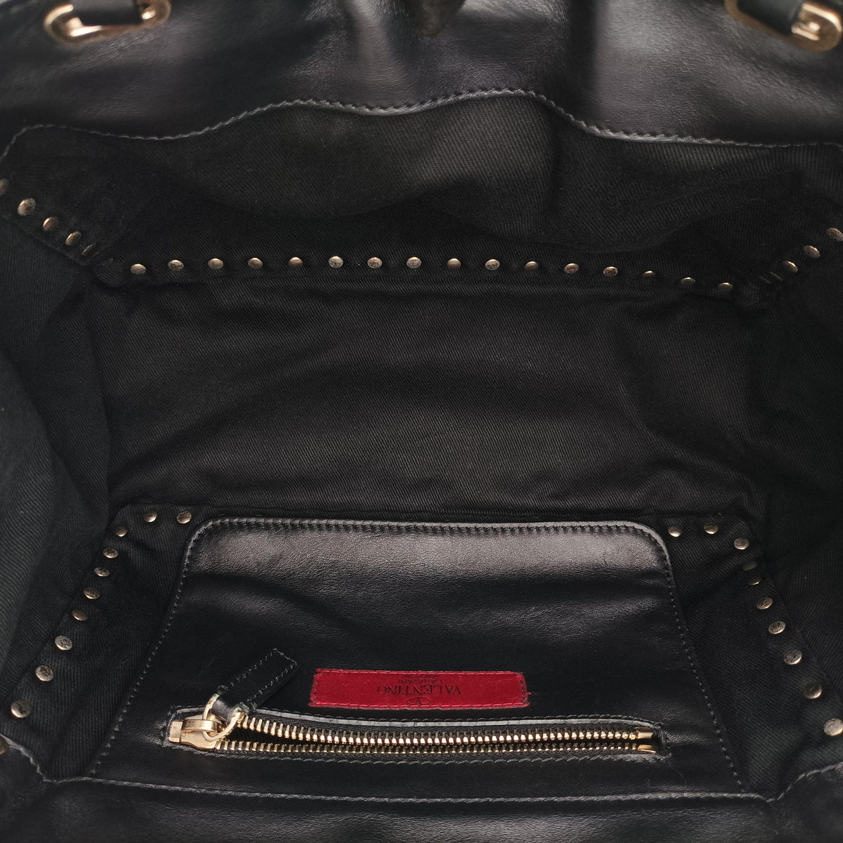 Rockstud Black Leather Lot number unknownロックスタッズ ブラック レザー 製番不明