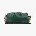 THE Chain Pouch Green lambskin B09554674Wザ チェーン ポーチ グリーン ラムスキン B09554674W