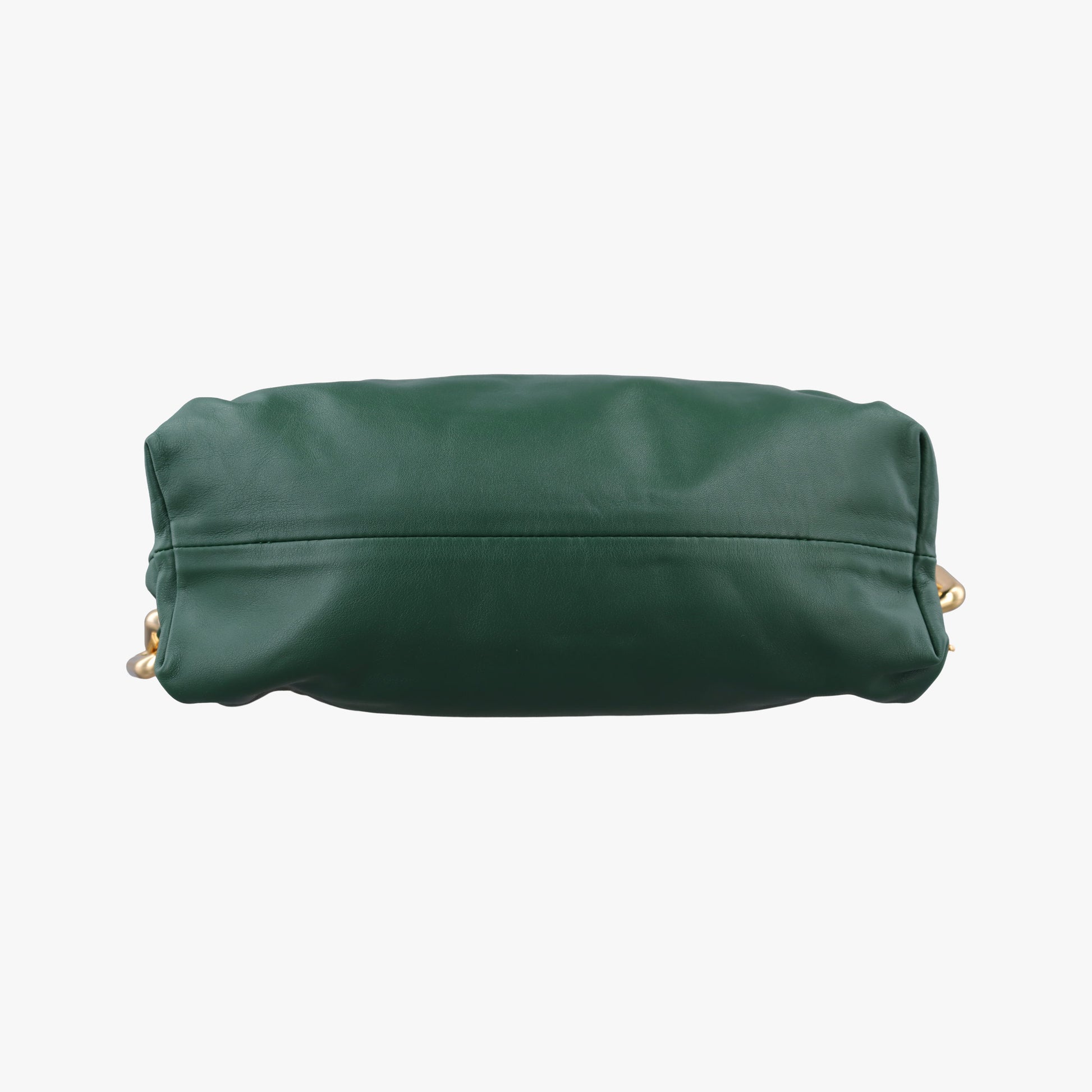 THE Chain Pouch Green lambskin B09554674Wザ チェーン ポーチ グリーン ラムスキン B09554674W