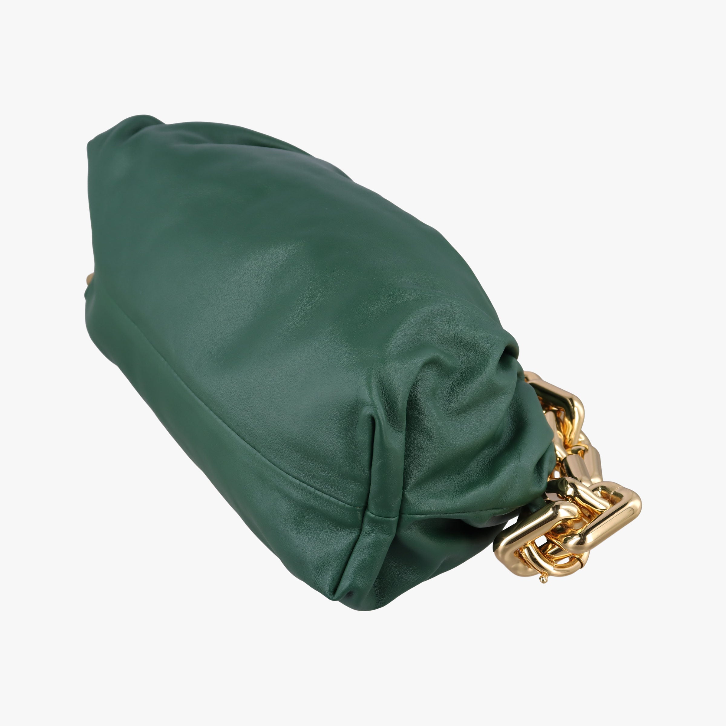 THE Chain Pouch Green lambskin B09554674Wザ チェーン ポーチ グリーン ラムスキン B09554674W