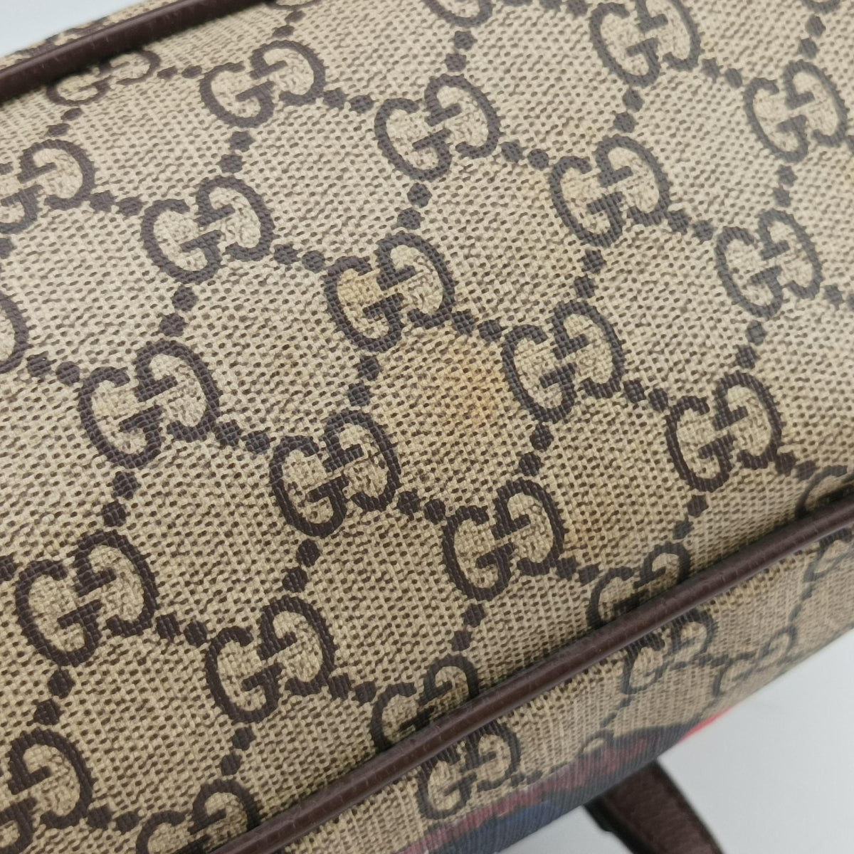 GG Supreme Bosco PATCHED beige×Multicolour PVC coated canvas×Leather 473887 F023210374GGスプリーム ボスコパッチ ベージュ×マルチカラー PVCコーティングキャンバス×レザー 473887 F023210374