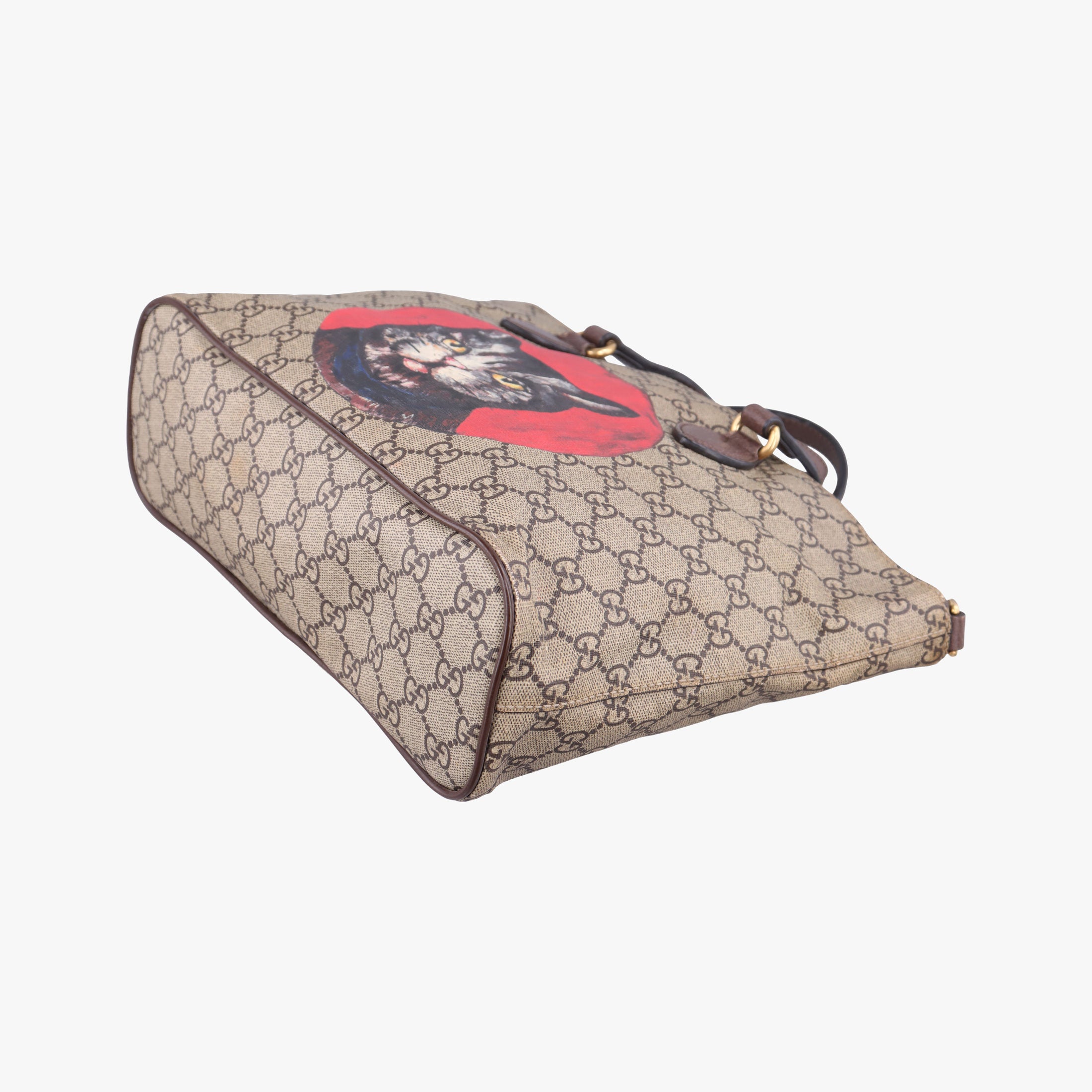 GG Supreme Bosco PATCHED beige×Multicolour PVC coated canvas×Leather 473887 F023210374GGスプリーム ボスコパッチ ベージュ×マルチカラー PVCコーティングキャンバス×レザー 473887 F023210374