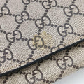 GG Supreme Bee beige×black PVC coated canvas×leather 450950 H021008295GGスプリーム キングスネーク ベージュ×ブラック PVCコーティングキャンバス×レザー 450950 H021008295