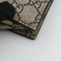 GG Supreme Bee beige×black PVC coated canvas×leather 450950 H021008295GGスプリーム キングスネーク ベージュ×ブラック PVCコーティングキャンバス×レザー 450950 H021008295
